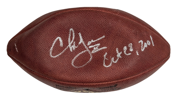 2001 Charlie Garner Game Used and Signed Football From 10/28/01 (Garner LOA & PSA/DNA)